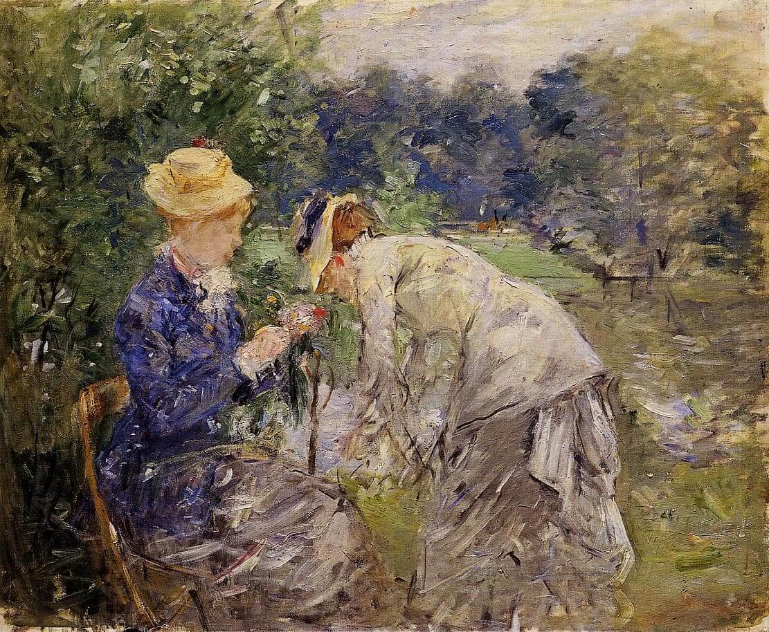 Create your website with blocks 2 “In the Bois de Boulogne” by Berthe Morisot